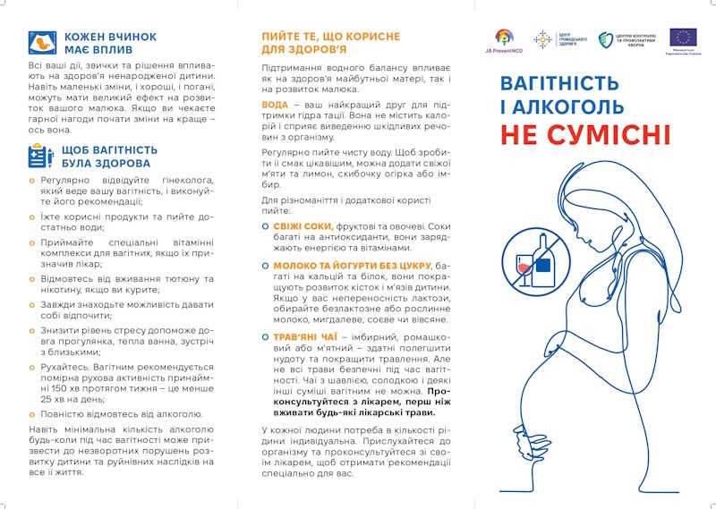 Вагітність і алкоголь не сумісні